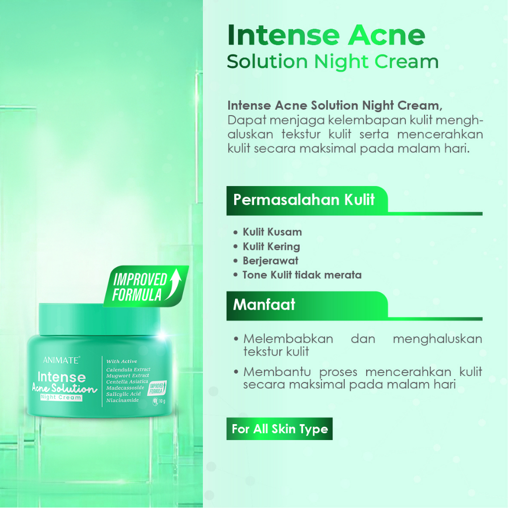 Paket Animate Acne Solution Series 5in1 (Hijau)