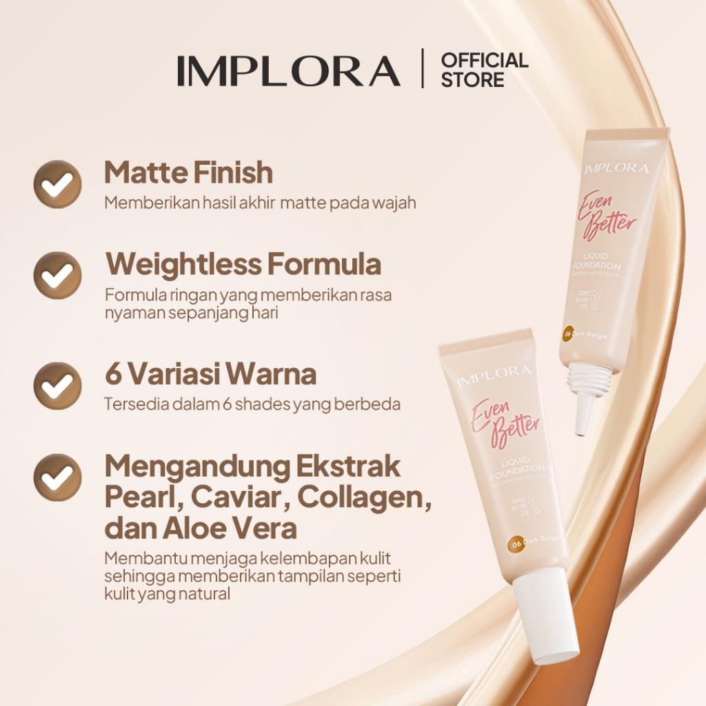 Implora Even Better Liquid Foundation 25gr - 04 Medium Beige