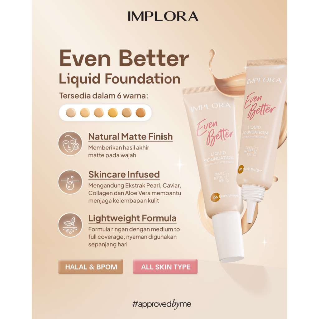Implora Even Better Liquid Foundation 25gr - 04 Medium Beige