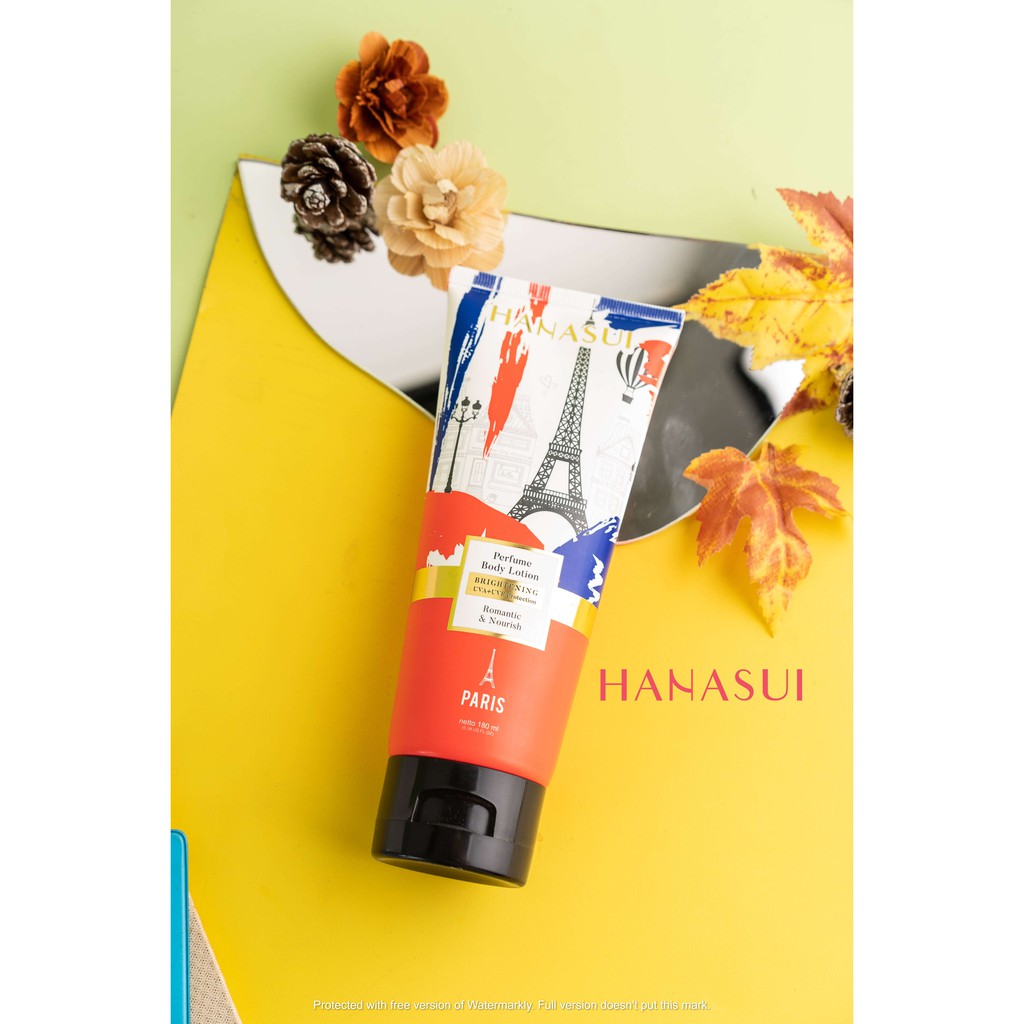 Hanasui Perfume Body Lotion 180ml - Paris (Merah)