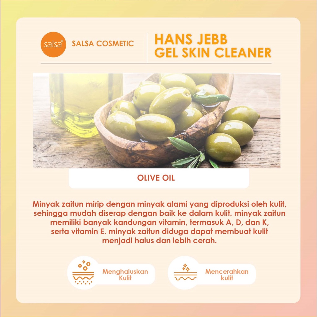SALSA Hans Jebb Gel Skin Cleanser Green Tea 110gr (Penghilang Daki Tanpa Bilas)