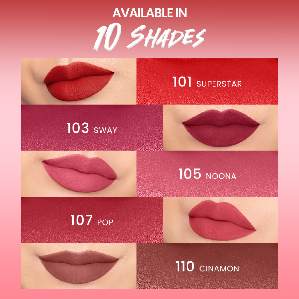 Hanasui Mattedorable Matte Lipstick 2gr - 111 Peony