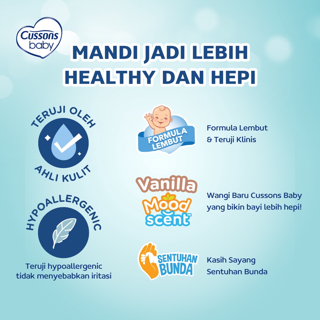 Cussons Baby Hair & Body Wash REFILL 200ml - Mild & Gentle