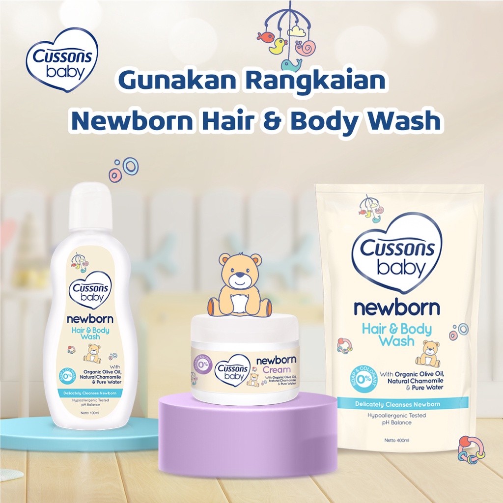 Cussons Baby Newborn Hair & Body Wash REFILL 400ml
