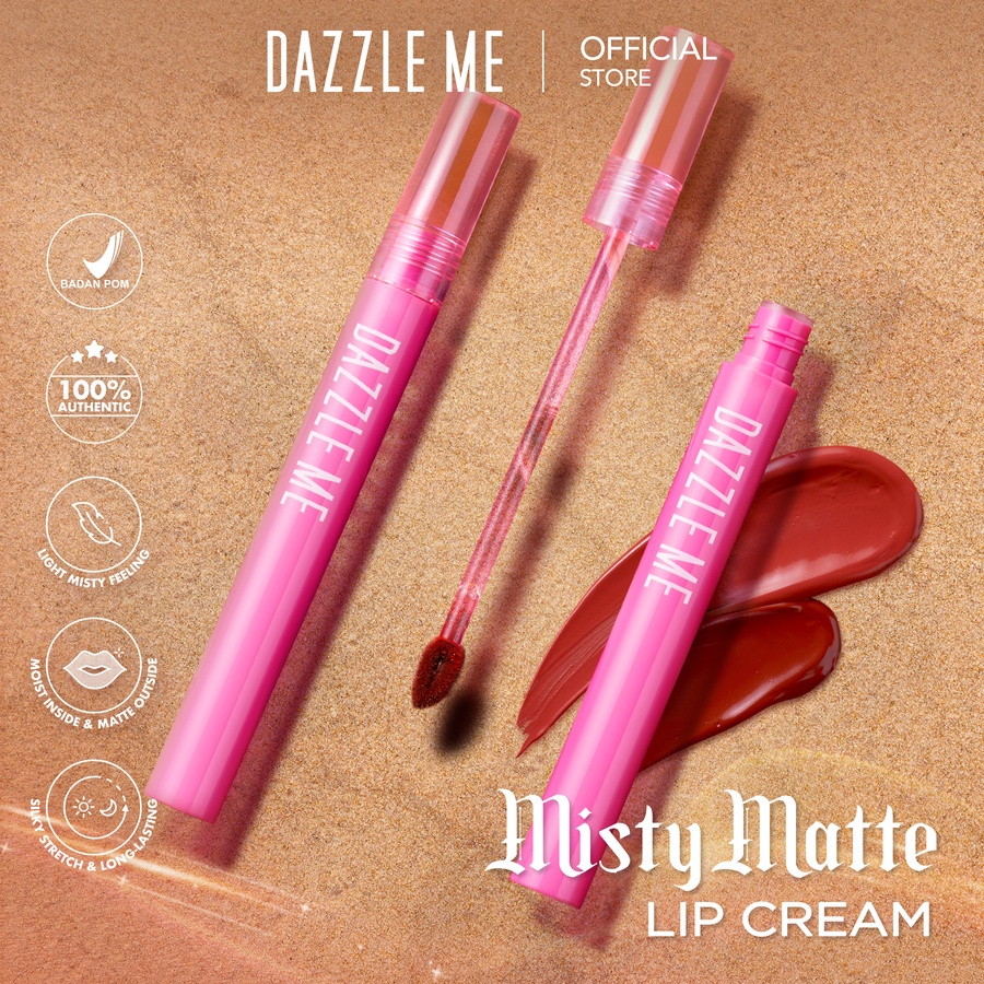 Dazzle Me Misty Matte Lip Cream 2.2gr - 01 Misty