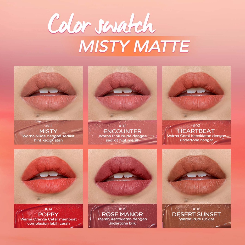 Dazzle Me Misty Matte Lip Cream 2.2gr - 01 Misty
