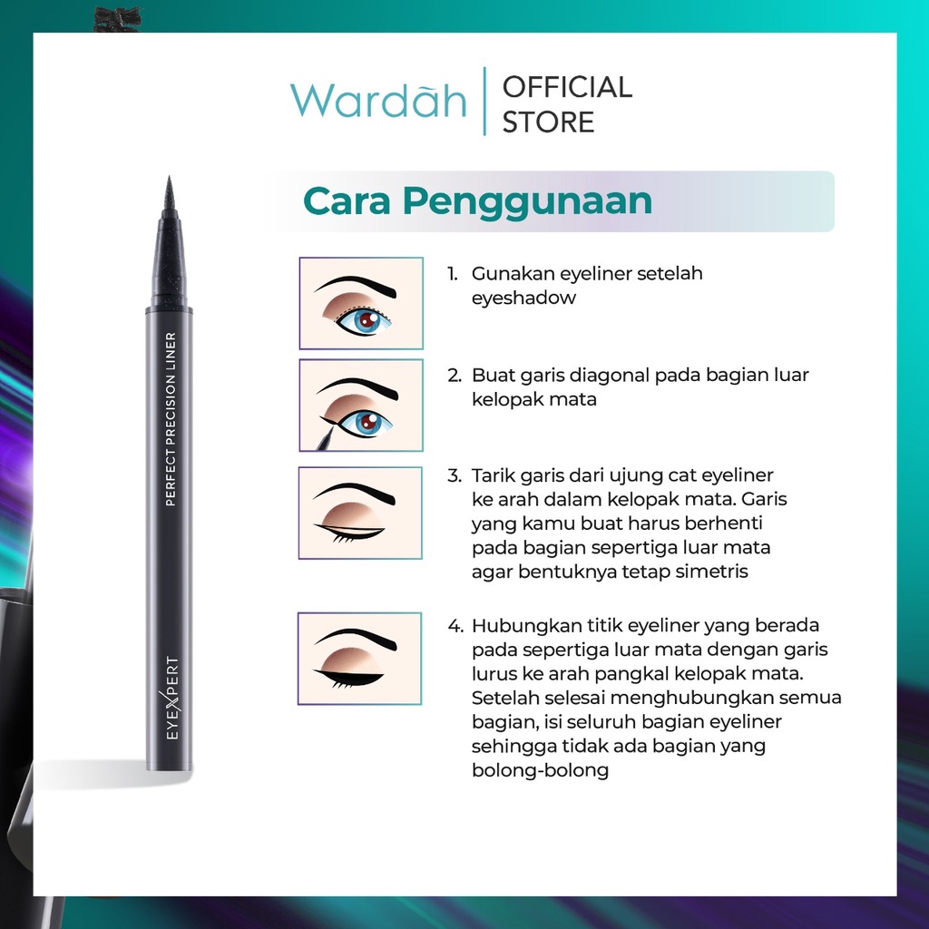 Wardah EyeXpert Perfect Precision Liner 1ml
