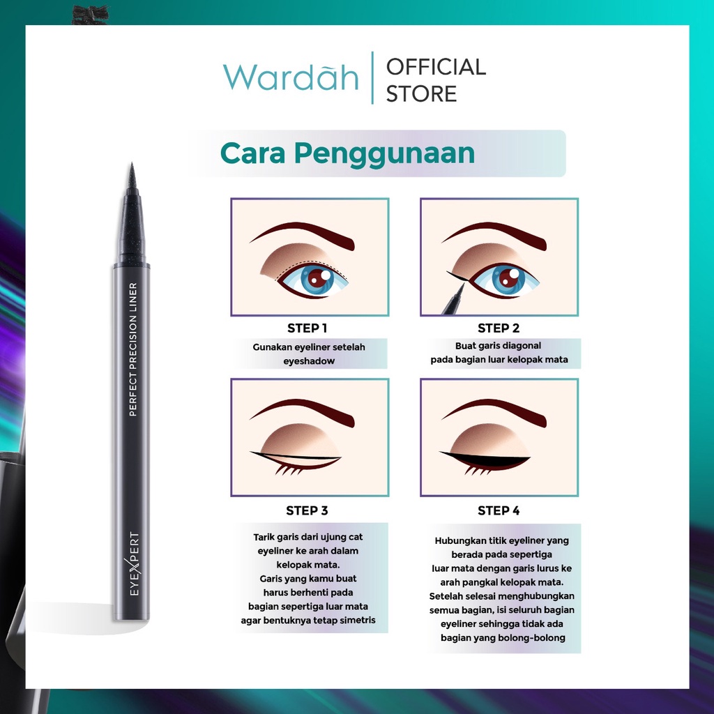 Wardah EyeXpert Perfect Precision Liner 1ml
