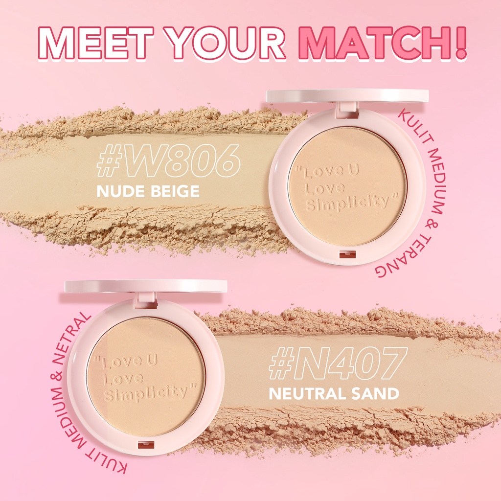 YOU Simplicity Flawless Compact Powder W806 Nude Beige