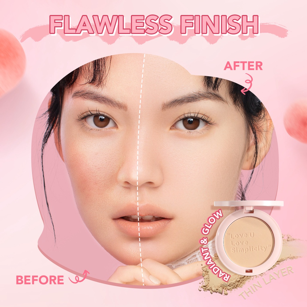 YOU Simplicity Flawless Compact Powder W806 Nude Beige