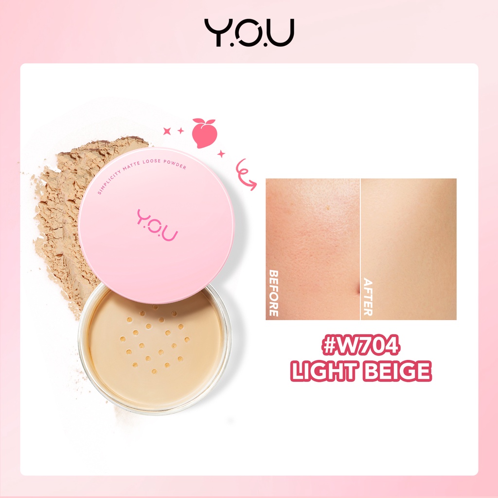 YOU Simplicity Matte Loose Powder W704 Light Beige YOU Simplicity Matte Loose Powder W704 Light Beige