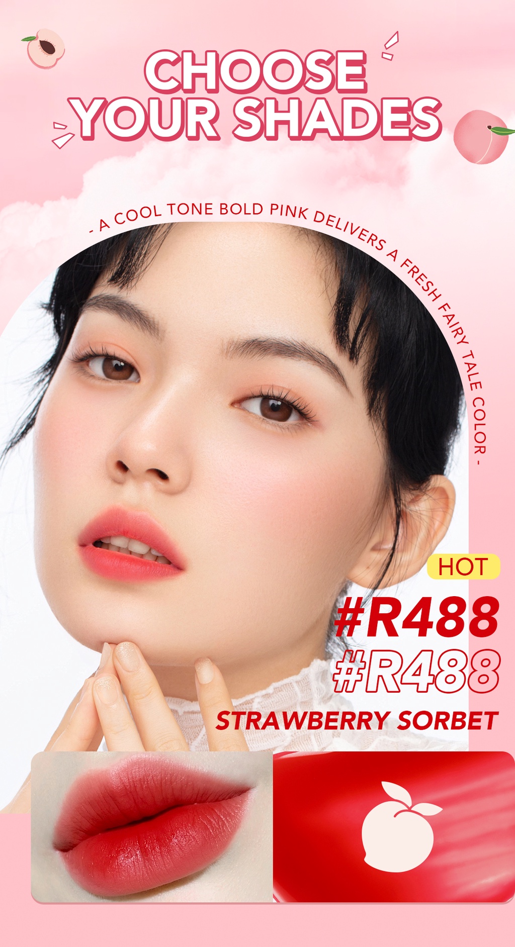 YOU Simplicity Love You Tint R388 Cherry Red