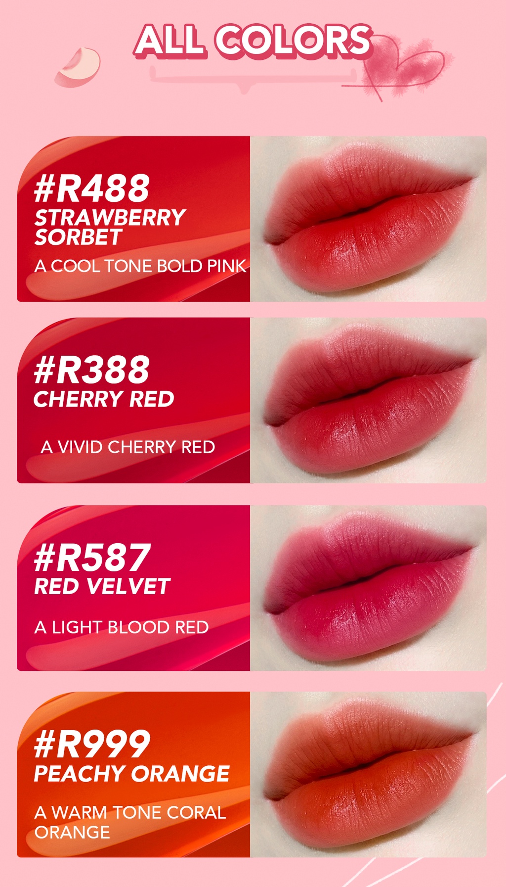 YOU Simplicity Love You Tint R999 Peachy Orange