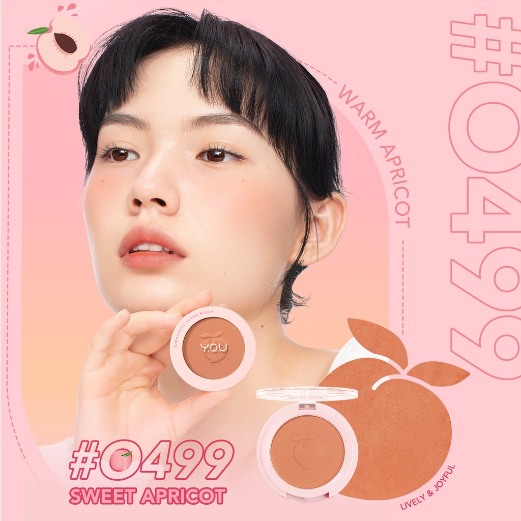 YOU Simplicity Flush Blush - O499 Sweet Apricot (Blush On)