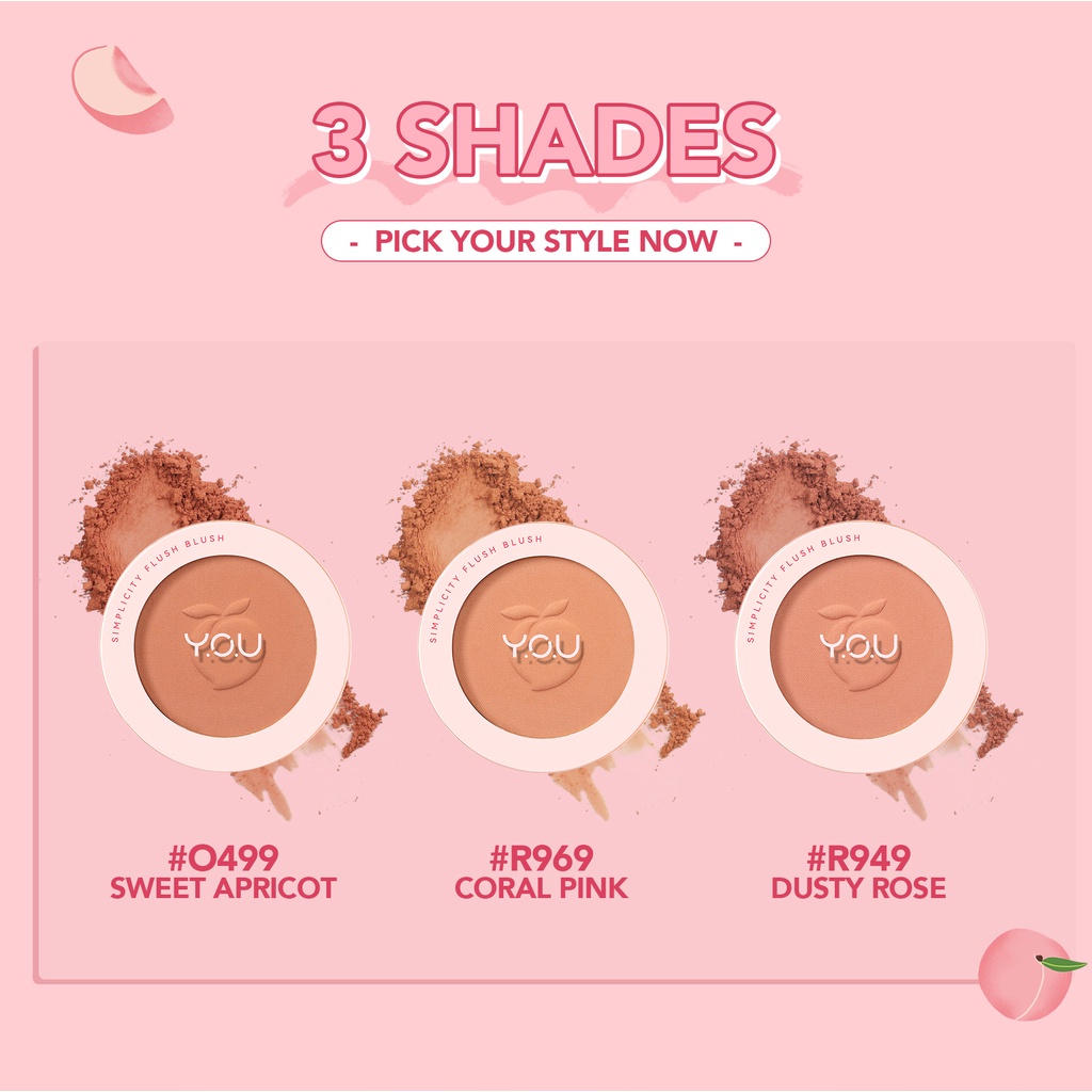 YOU Simplicity Flush Blush - O499 Sweet Apricot (Blush On)