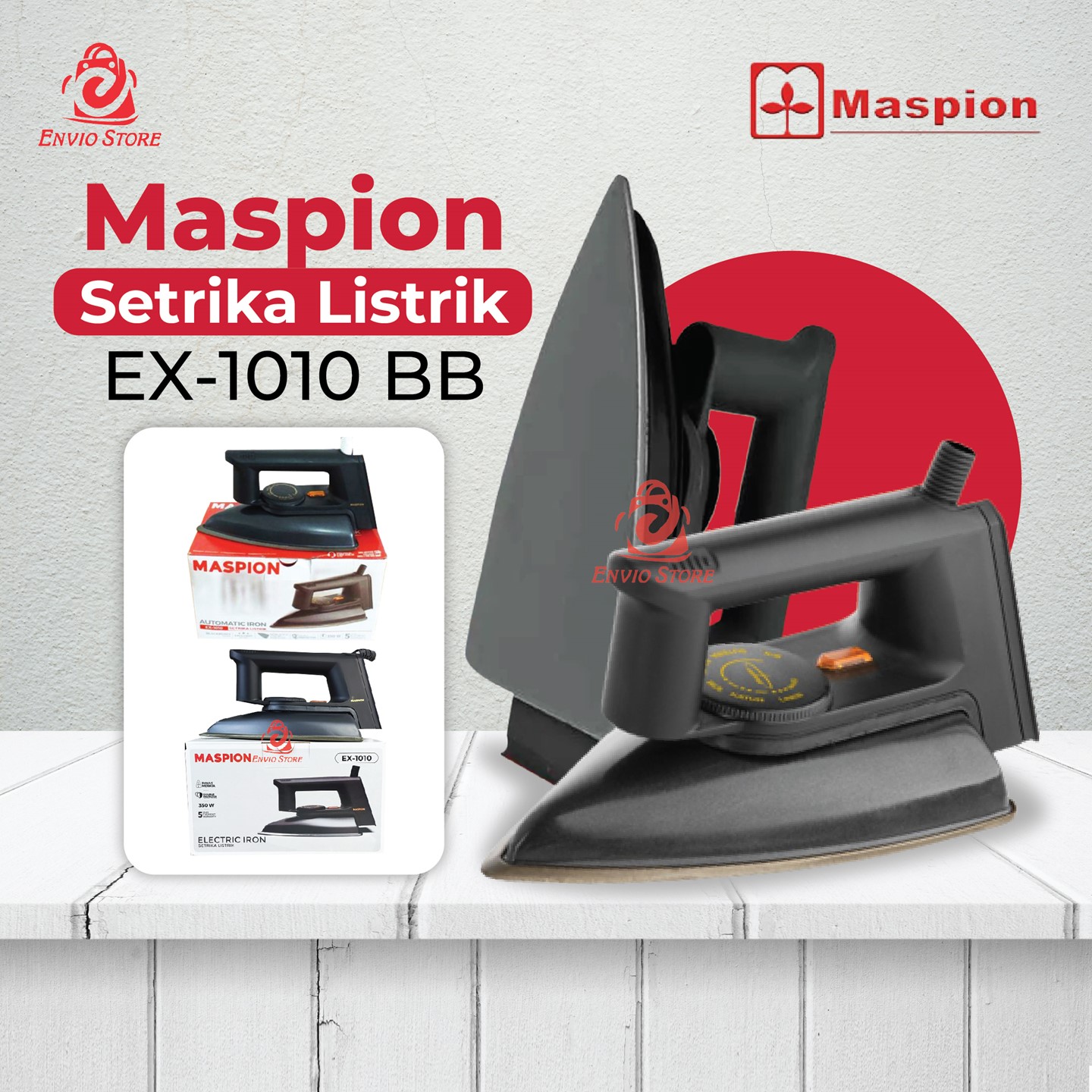 MASPION Setrika Listrik EX-1010 BB MASPION Setrika Listrik EX-1010 BB