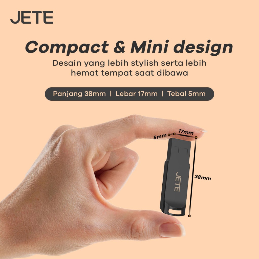 JETE Flashdisk U1 Series - 16GB Compatible USB2.0/3.0
