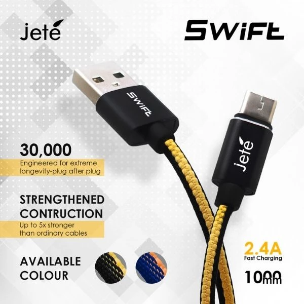 JETE Kabel Swift Series - Lightning 2.4A