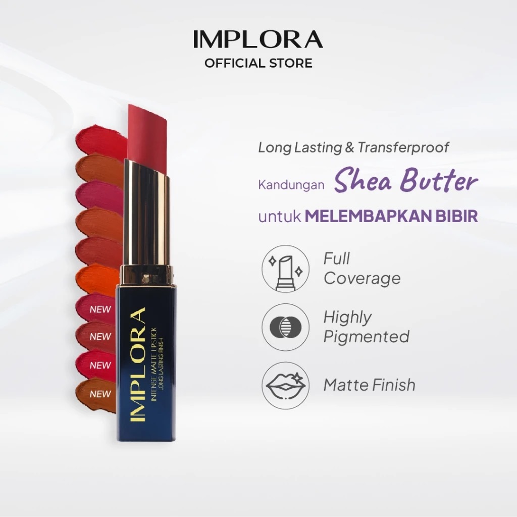Implora Intense Matte Lipstick 3.5gr - 08 Boba Brown
