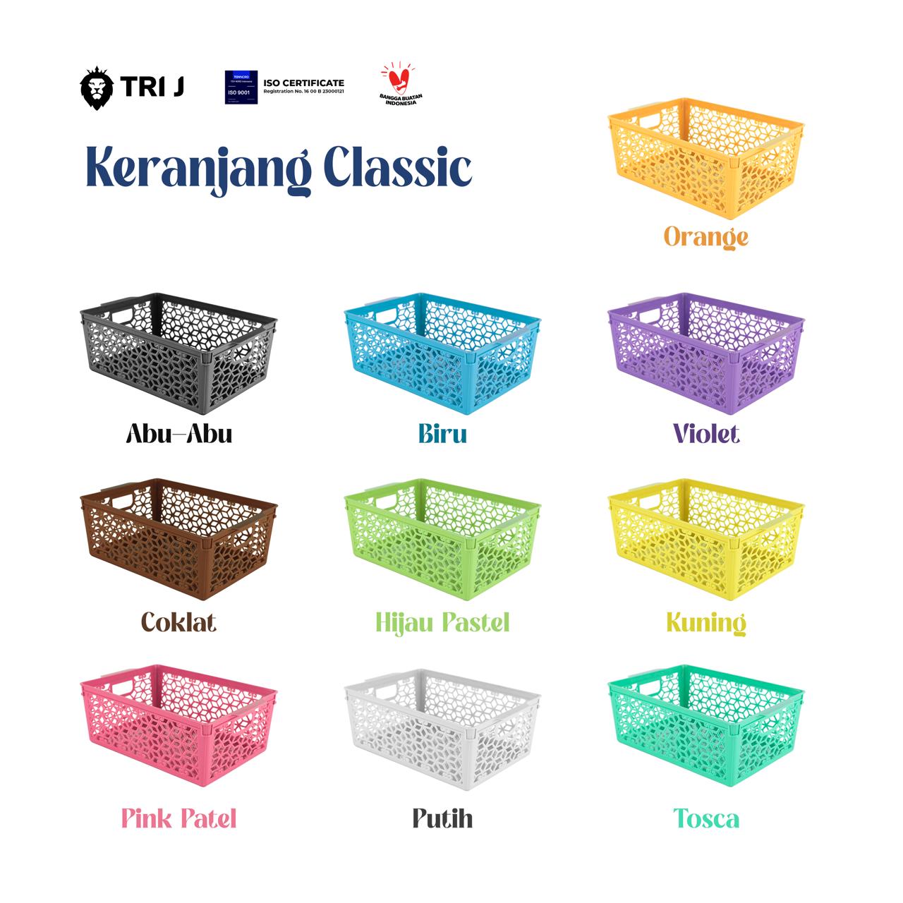 TRI J - Keranjang Classic Serbaguna 21x15x9cm