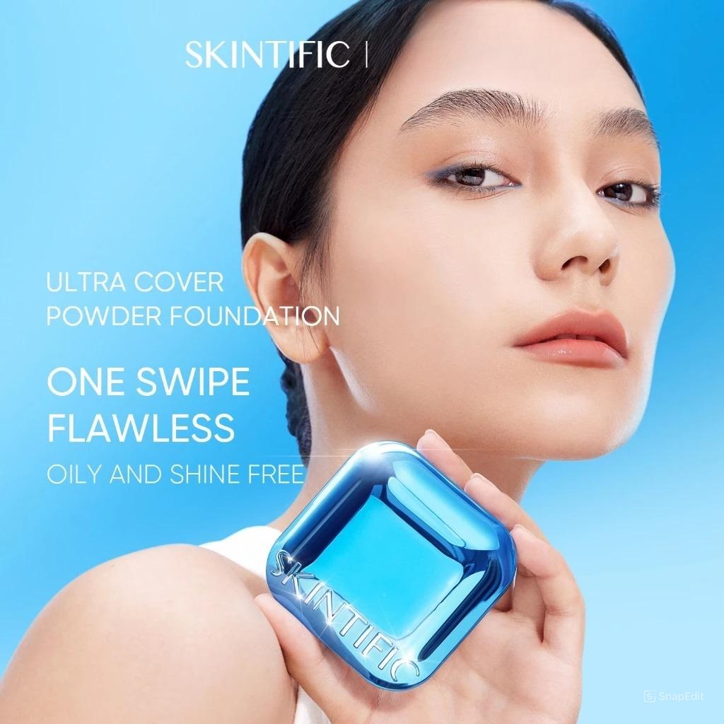 Skintific Ultra Cover Powder Foundation 9gr - 02 Ivory