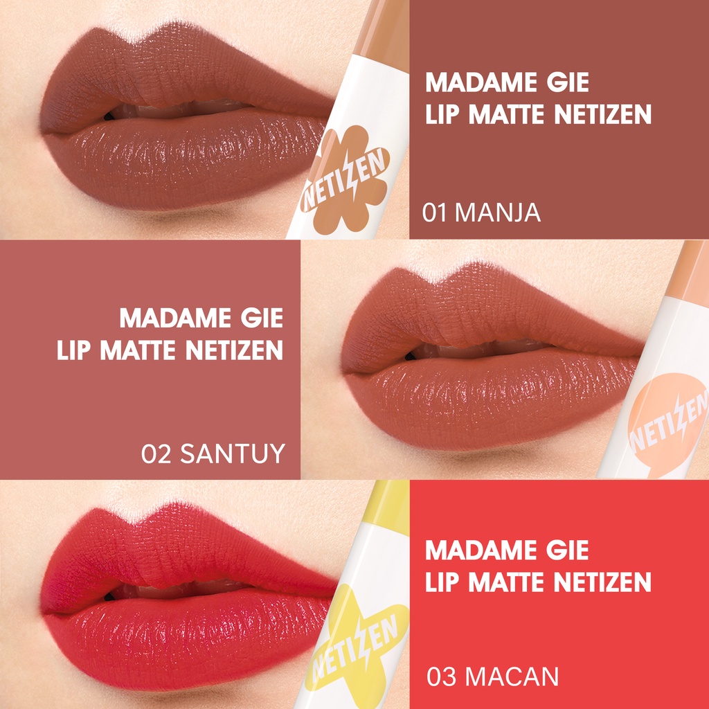 Madame Gie Lip Matte Netizen 1.3ml - 03 Macan