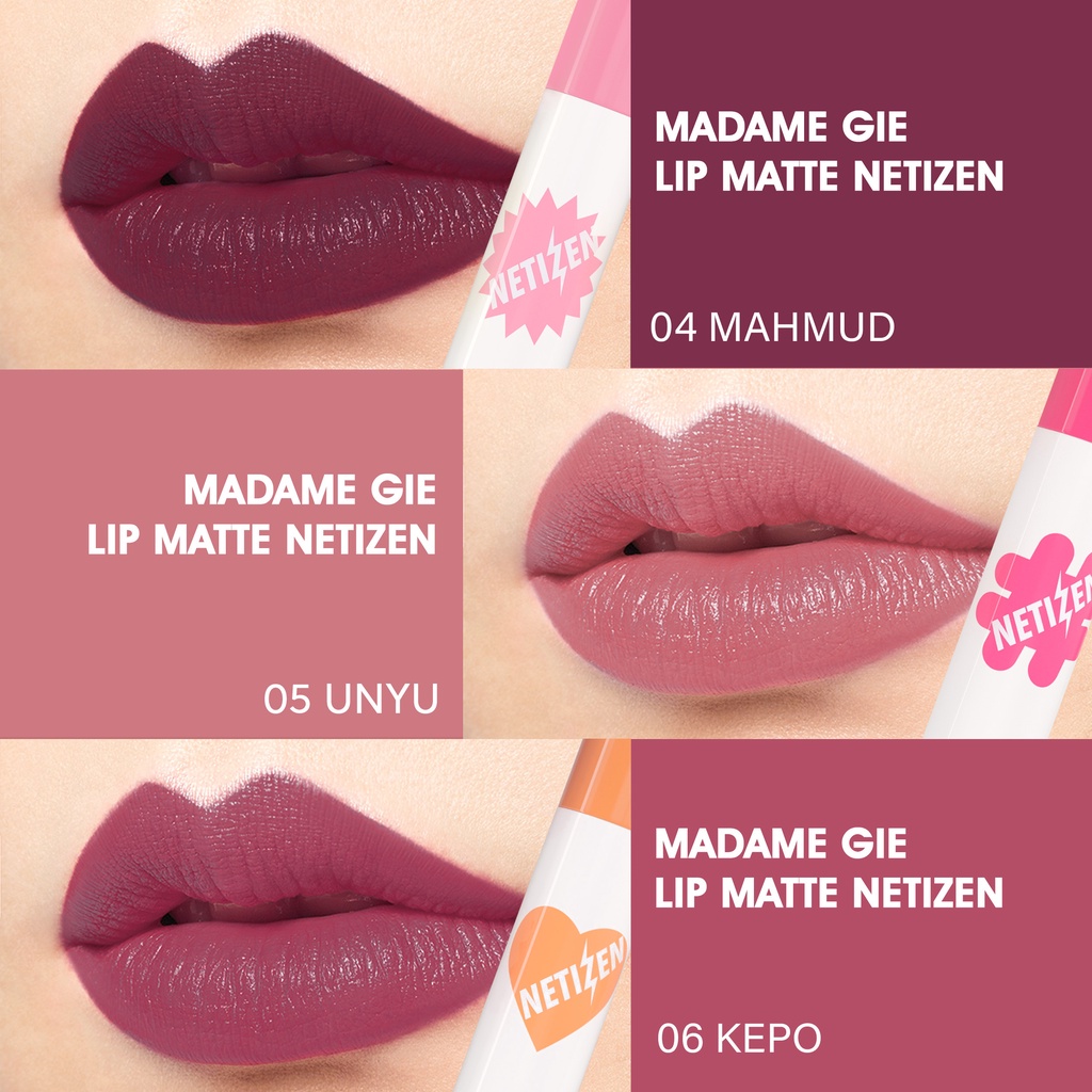 Madame Gie Lip Matte Netizen 1.3ml - 03 Macan