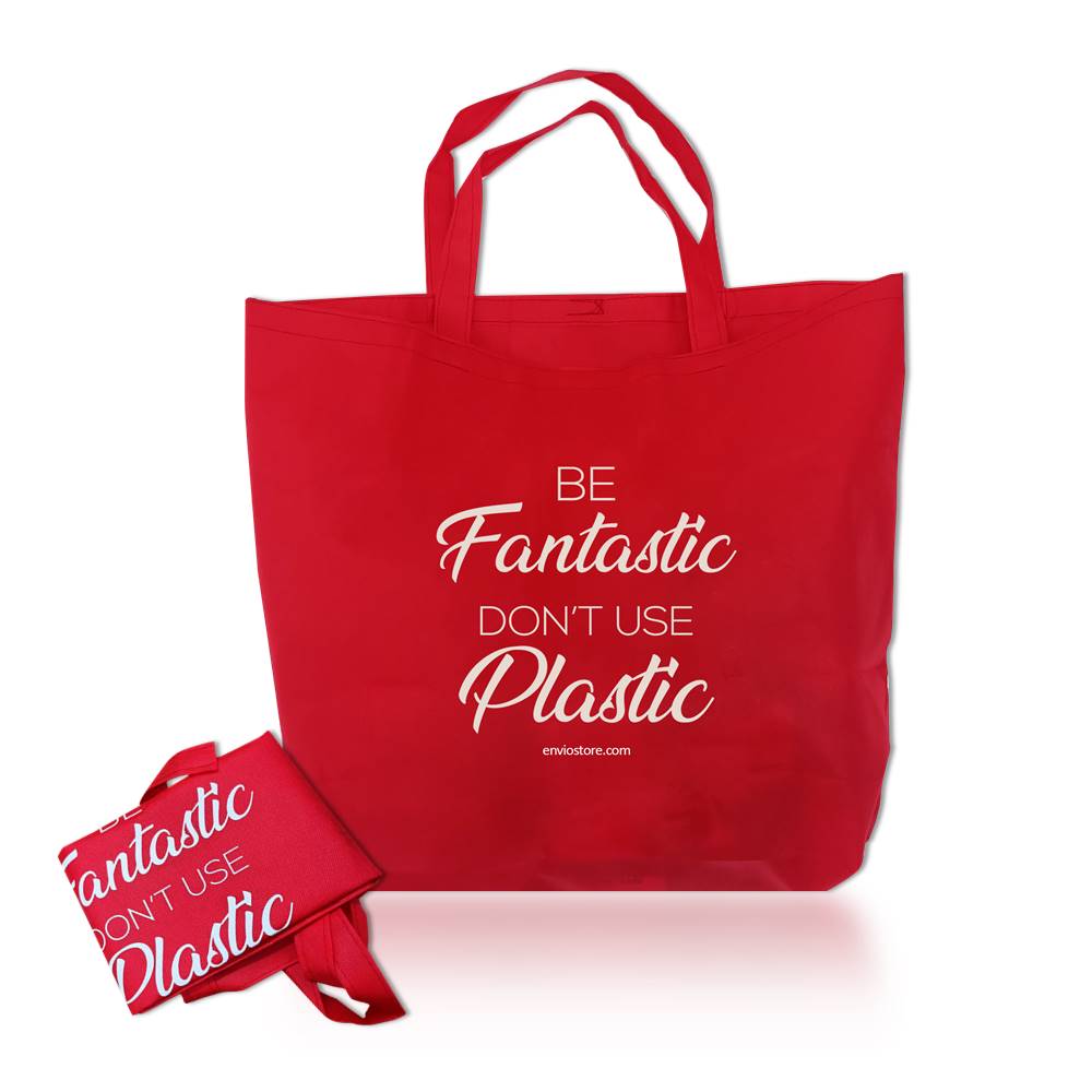 Envio Store Tas Belanja Merah 50x48cm (Reusable Bag)