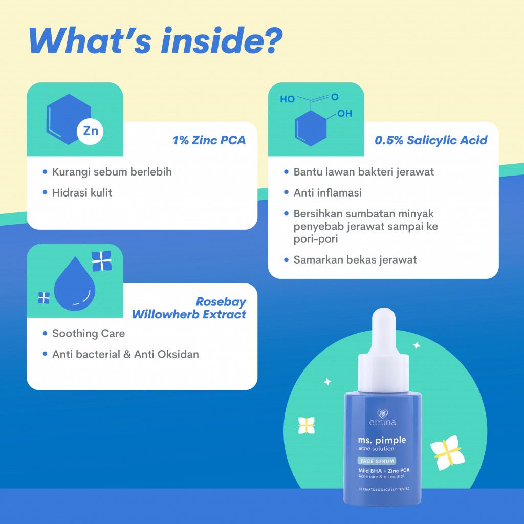 Emina Ms. Pimple Acne Solution Face Serum 30ml