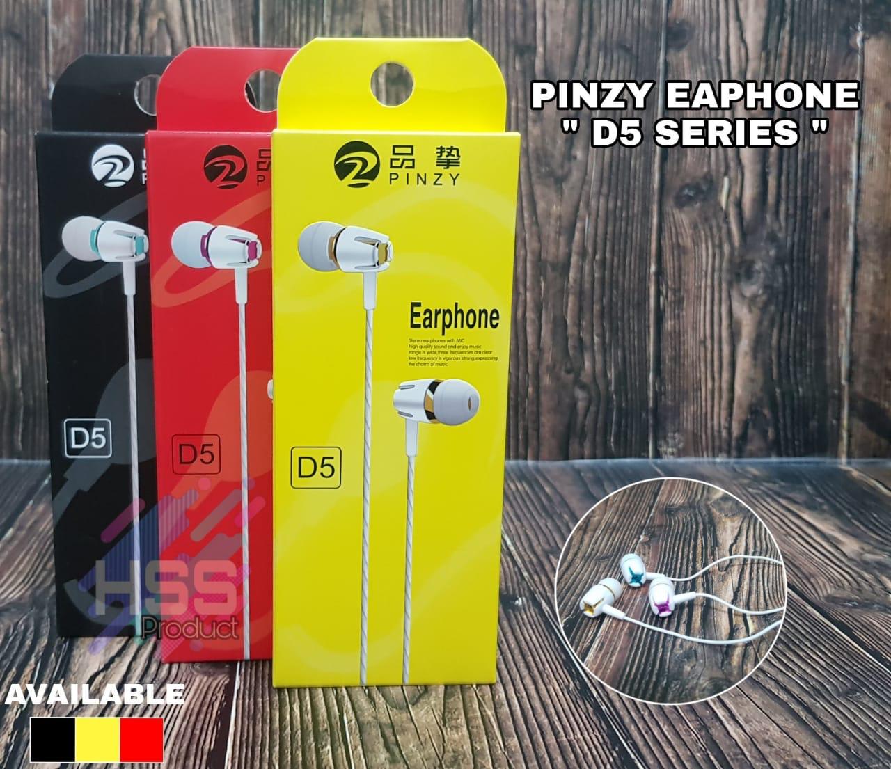 PINZY Handsfree D5 Original (Earphone Stereo)