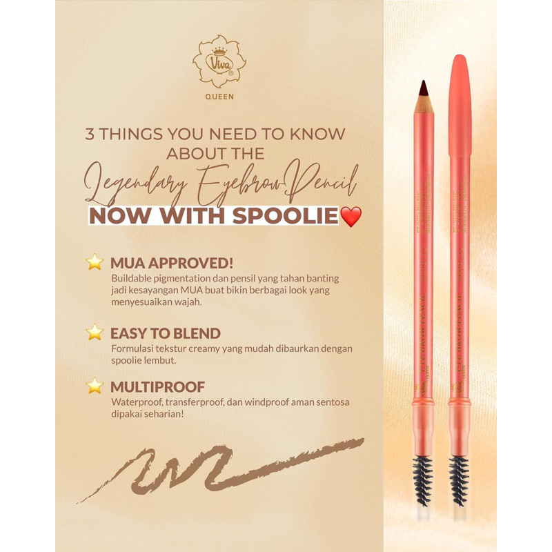 VIVA Pensil Alis Brown (Eyebrow Pencil)
