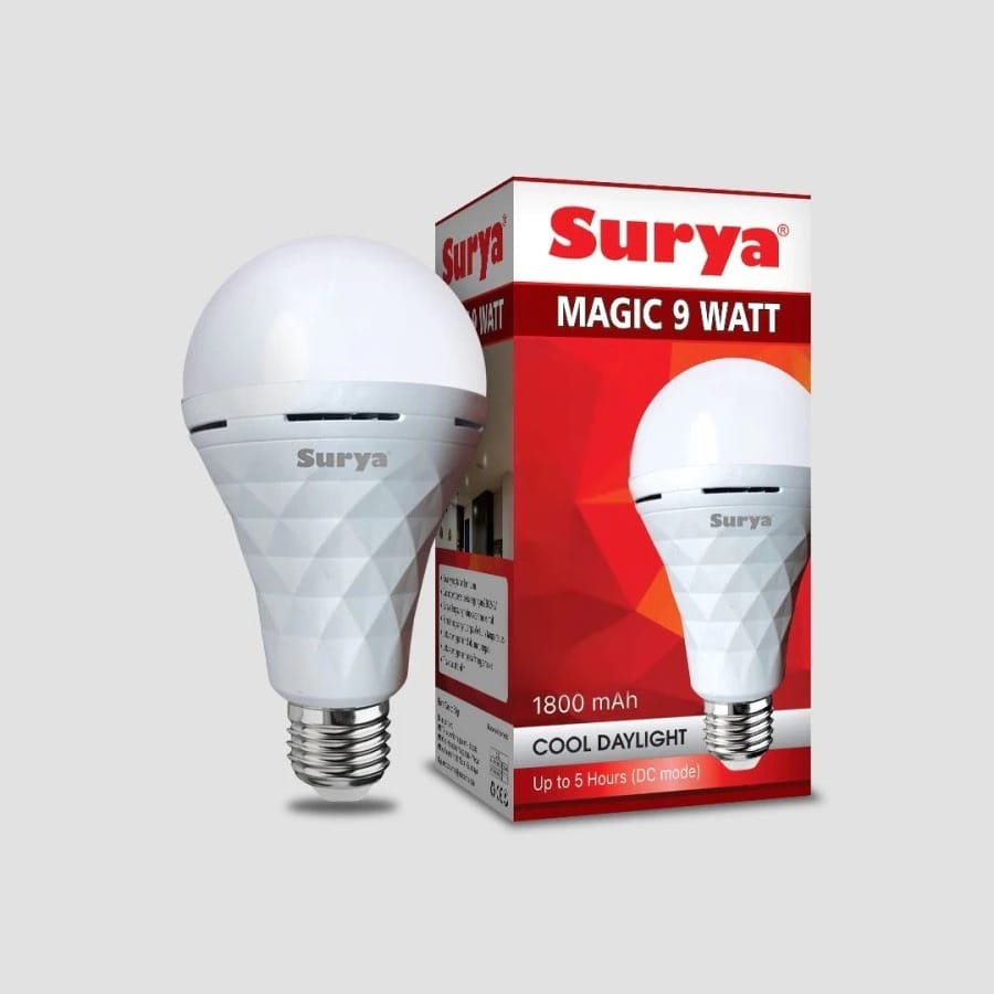 Surya Magic Bohlam LED Emergency AC DC 9 Watt (9W) Surya Magic Bohlam LED Emergency AC DC 9 Watt (9W)