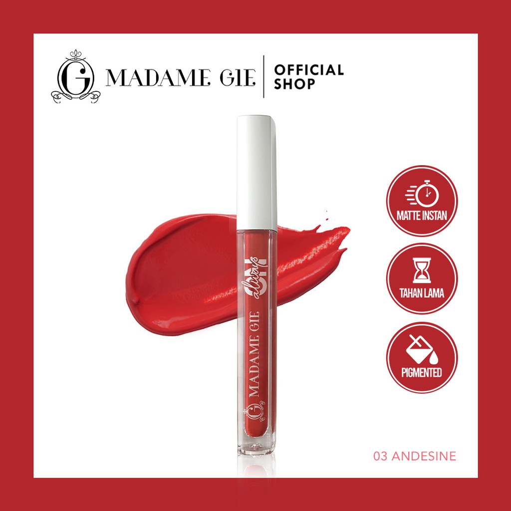 Madame Gie Always On 03 Andesine - Lip Cream Madame Gie Always On 03 Andesine - Lip Cream