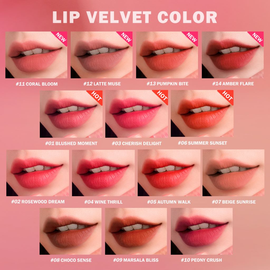 BNB Barenbliss Cherry Makes Cheerful Lip Velvet - 10 Peony Crush
