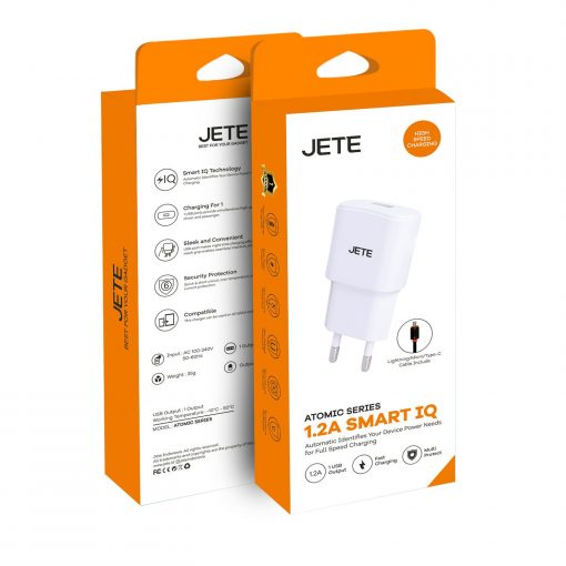 JETE Charger Atomic 1USB 1.2A + Kabel Micro USB