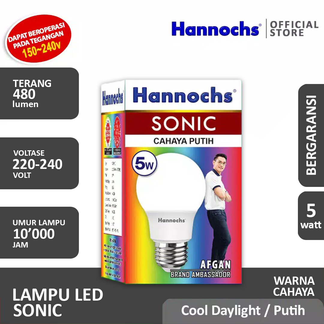 HANNOCHS Sonic Bohlam LED 5 Watt (5W) CDL