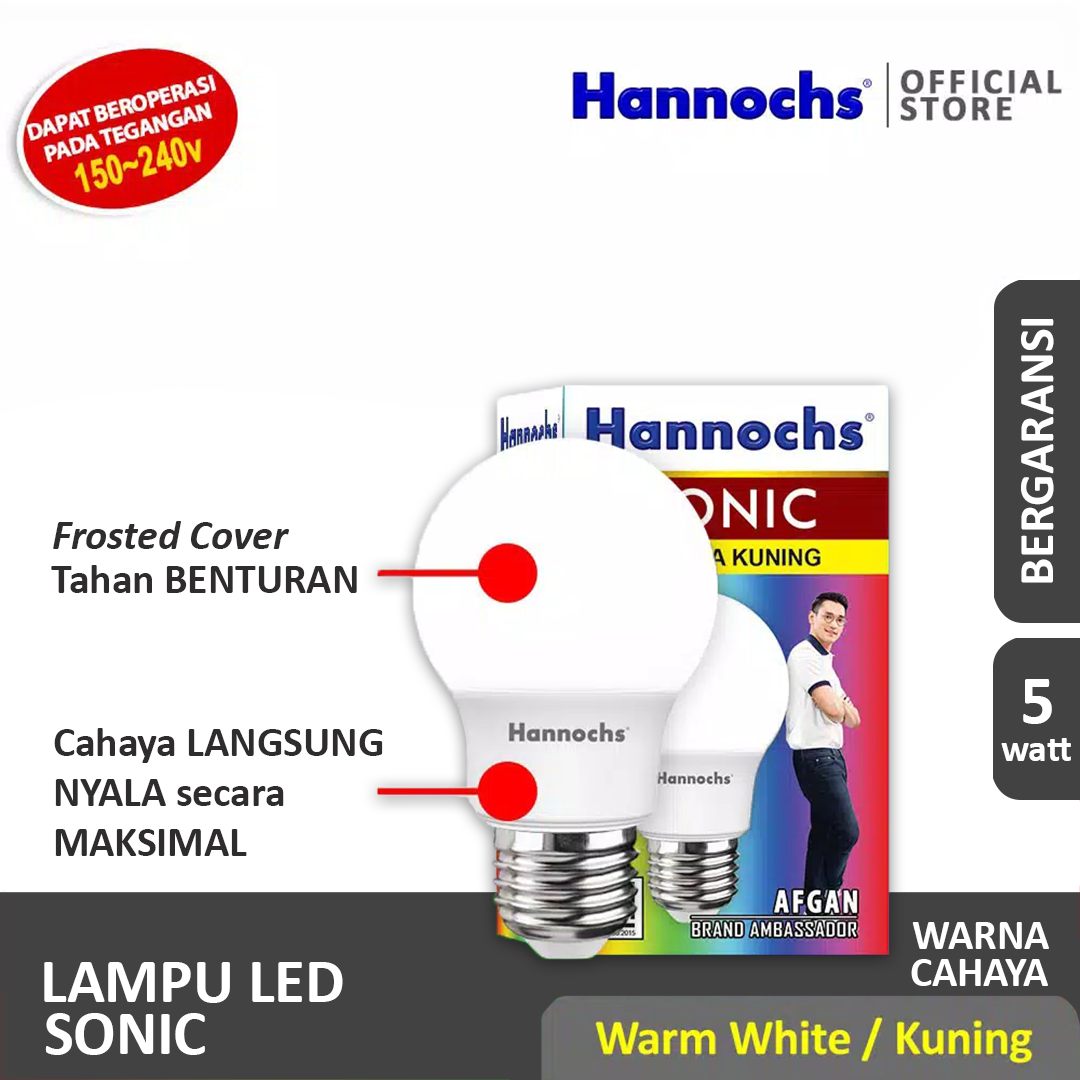HANNOCHS Sonic Bohlam LED 5 Watt (5W) WW