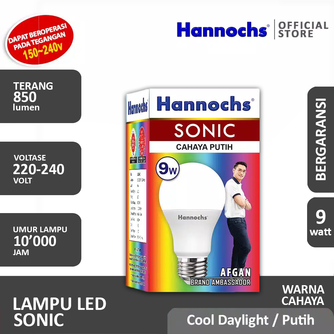 HANNOCHS Sonic Bohlam LED 9 Watt (9W) CDL