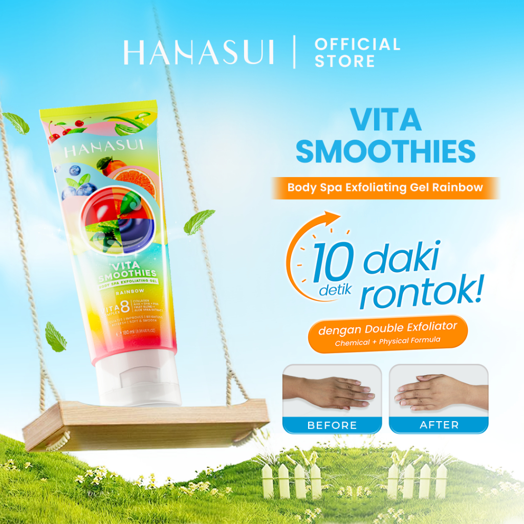 Hanasui Vita Smoothies Body Spa Exfoliating Gel 180ml - Rainbow