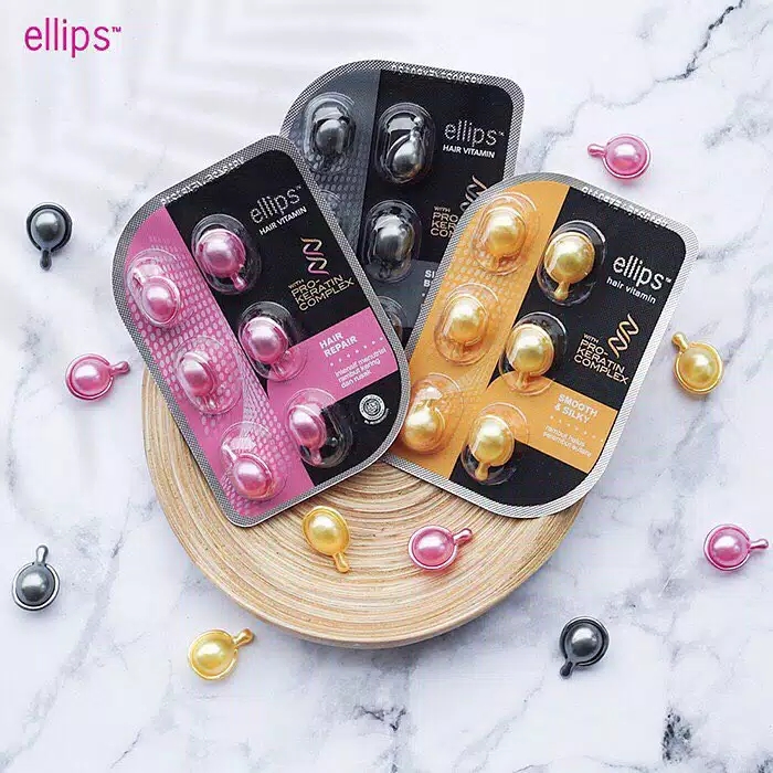 ELLIPS Hair Vitamin Pro Keratin Pink - Hair Repair (6 Capsules)