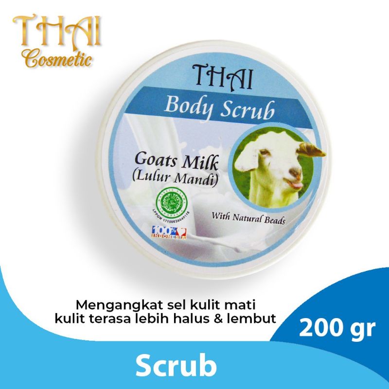 Thai Body Scrub 200gr - Goat's Milk