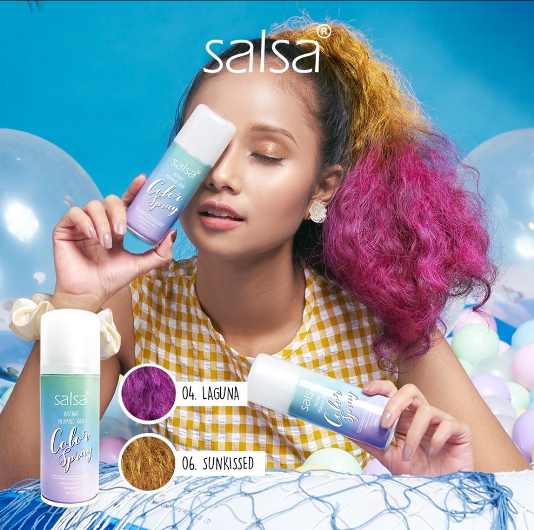 SALSA Instant Mermaid Hair Color Spray 03 Aqua (Powder Blue)