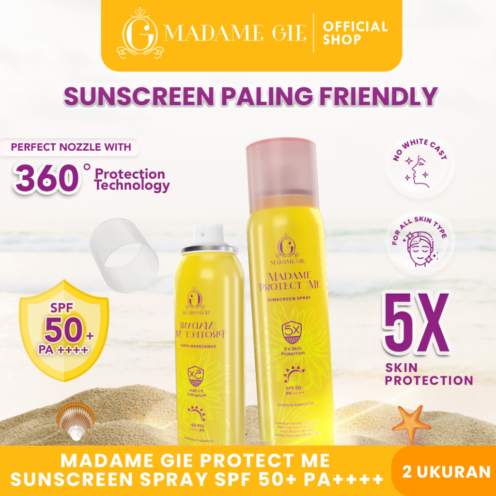 Madame Gie Protect Me Sunscreen Spray SPF50+ PA++++ 100ml