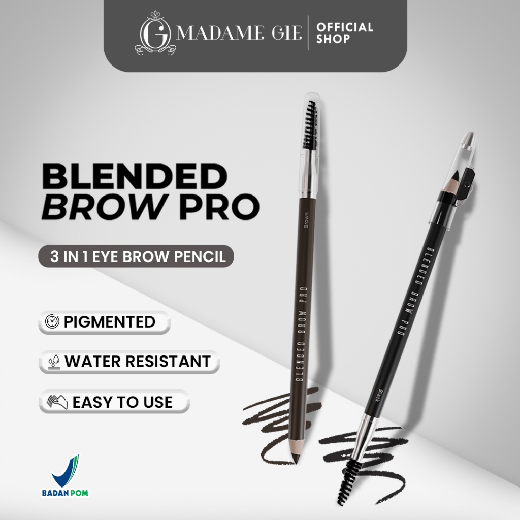Madame Gie Blended Brow Pro 1.2gr (Pensil Alis) - Brown Madame Gie Blended Brow Pro 1.2gr (Pensil Alis) - Brown