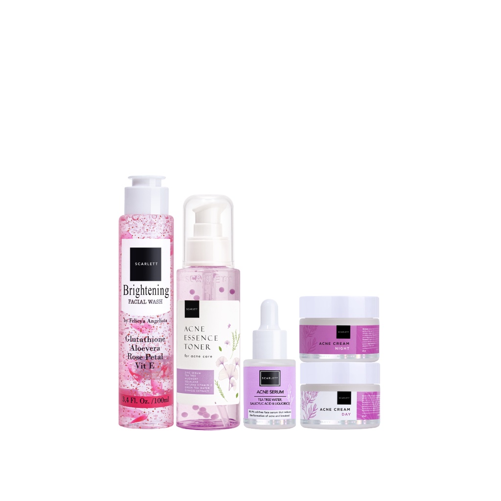 Paket Scarlett x Song Joong Ki - Acne Care 5in1 Limited Edition