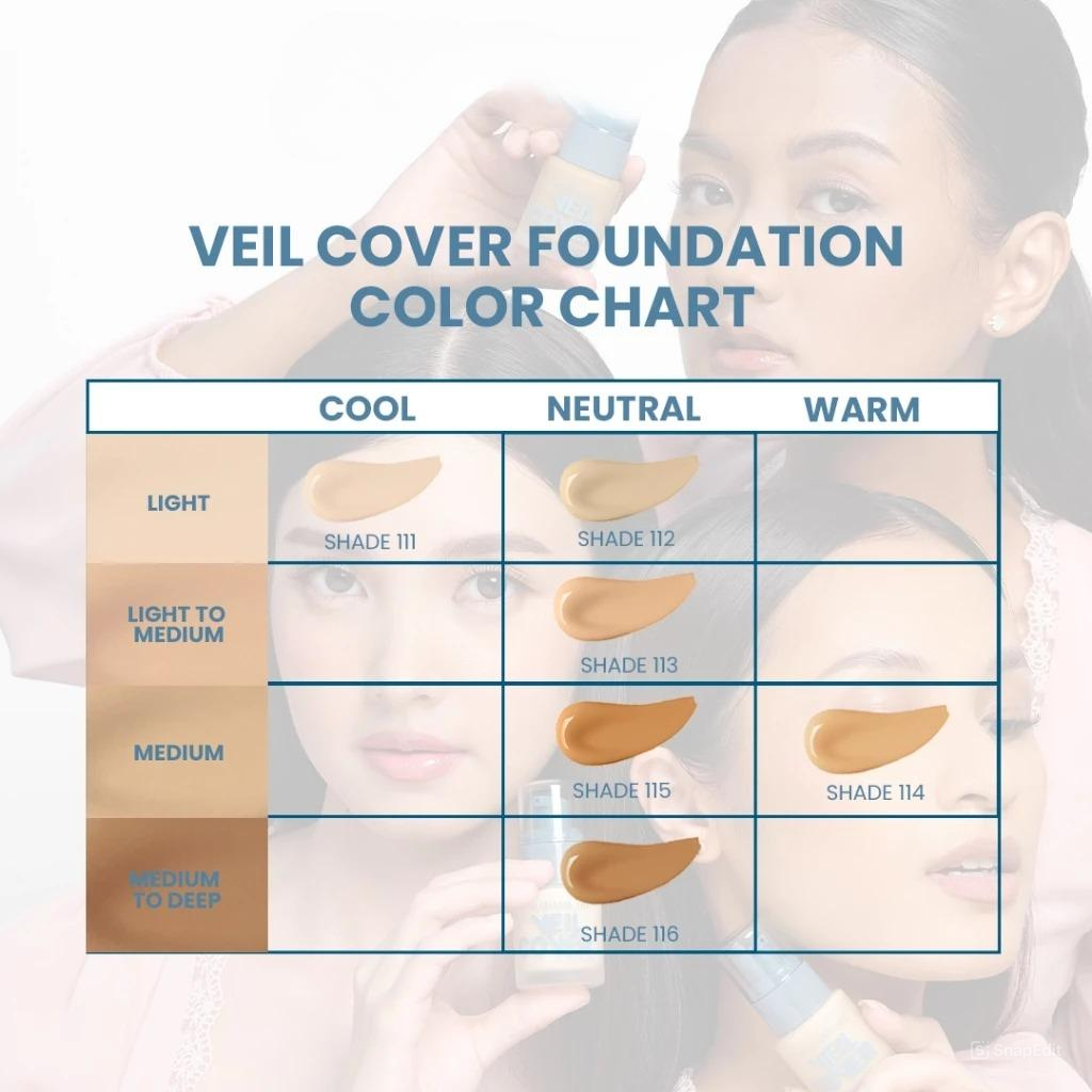 Madame Gie Veil Cover Foundation 25ml - 113 Light To Medium (Neutral)