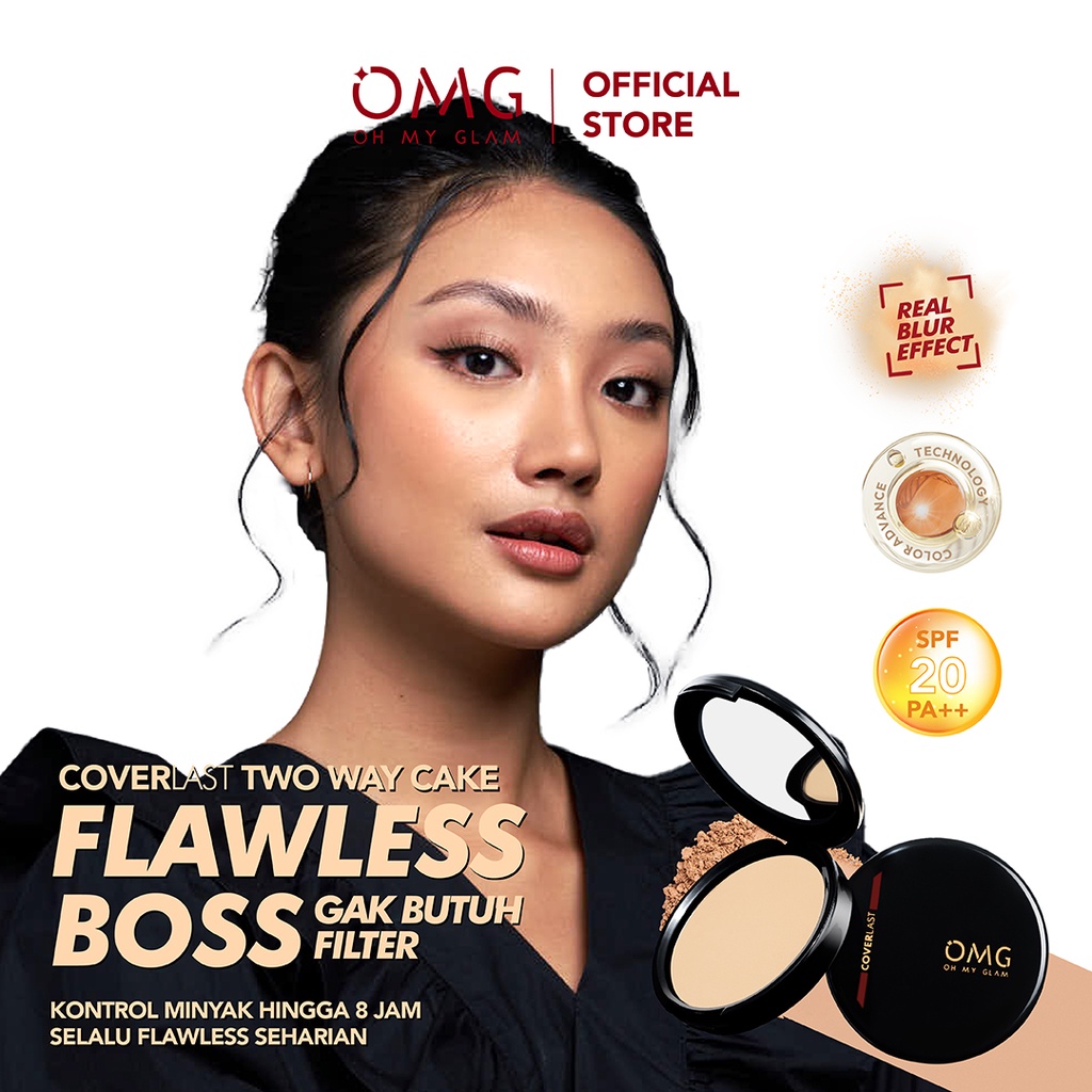 Oh My Glam Coverlast Two Way Cake - 21W Light (OMG)