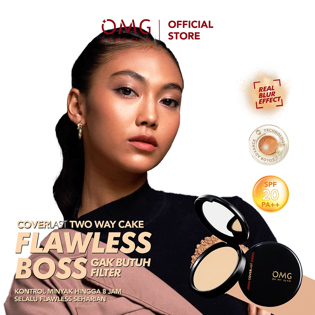 Oh My Glam Coverlast Two Way Cake - 21W Light (OMG)