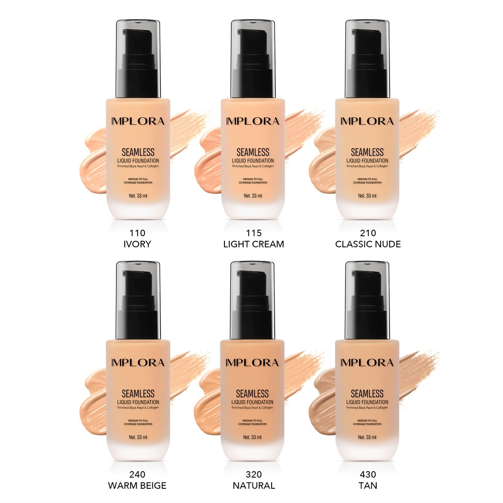 Implora Seamless Liquid Foundation 33ml Ivory (110)