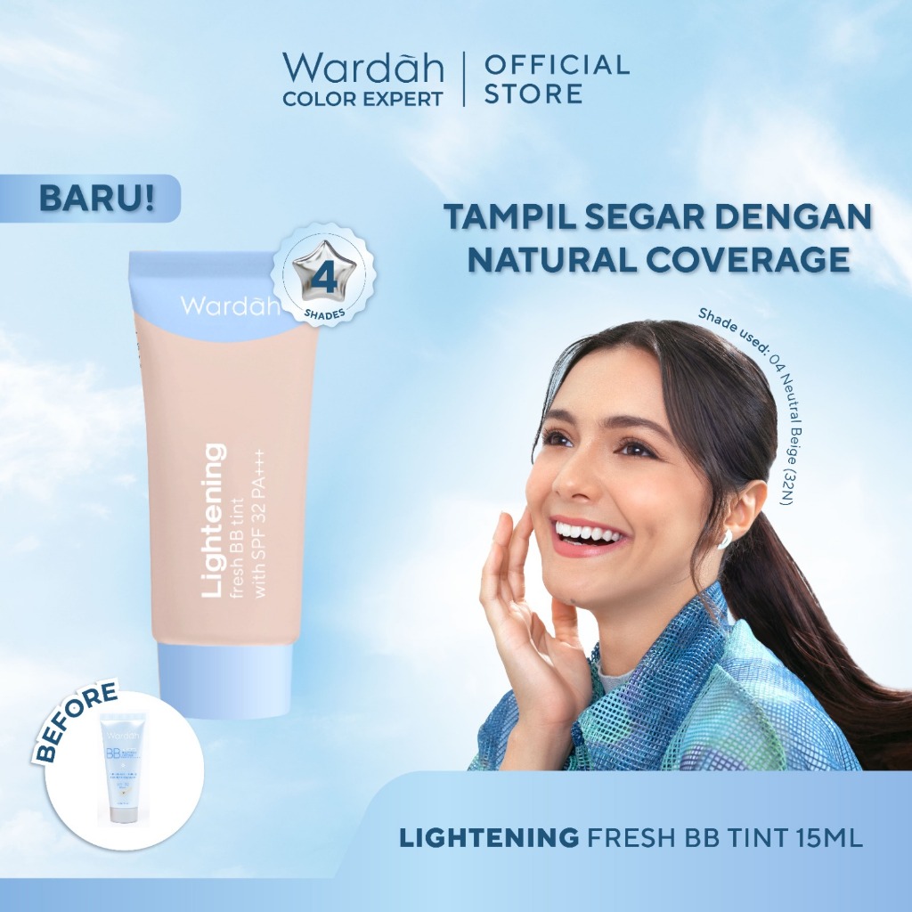 Wardah Lightening Fresh BB Tint 15ml - 01 Neutral Fair (12N)
